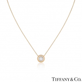 Tiffany & Co. Diamond Circle Tiffany T Pendant